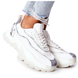 Scarpe sportive femminili cross jeans ii2r4017c bianco bianca