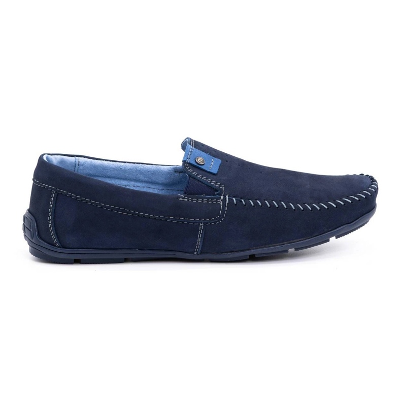 Olivier Mocassini da uomo in pelle 937MA blu navy