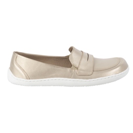 Olivier Eleganti mocassini in pelle minimalista da donna a piedi 1280 Zlotys d'oro
