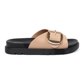 Seastar Le infradito da donna beige con una fibbia dorata