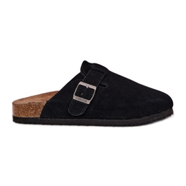 Flip in pelle scamosciata femminile con flip con big star rr274a384 black blake morsetto nero