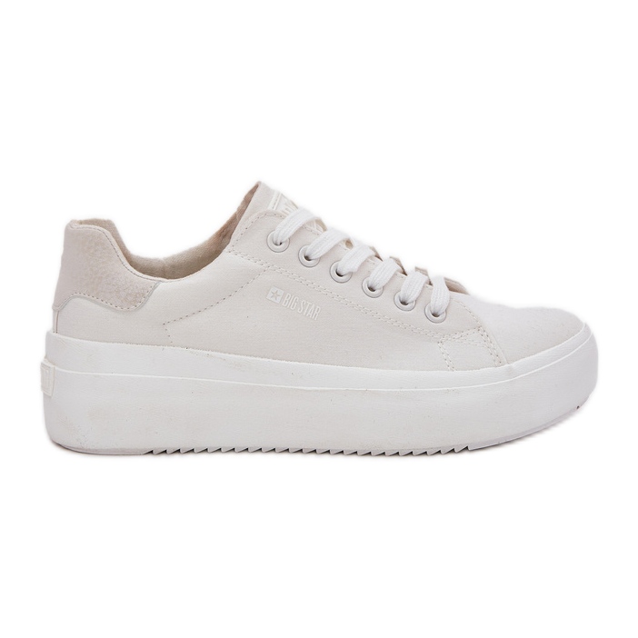 Sneaker materiali da donna sulla piattaforma bianca Big Star RR274463