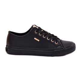 Sneaker femminili con Eco Leather Big Star RR274749 Black nero