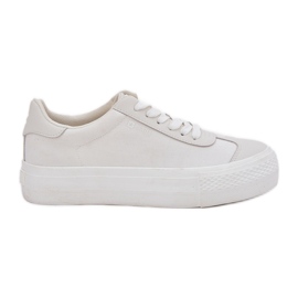 Sneaker femminili sulla piattaforma Big Star RR274337 White bianco