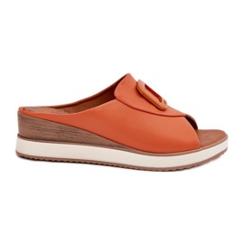 Flip in pelle femminile infradito artiker 56c2149 arancione arancia