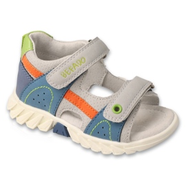 Sandali per bambini di Befado 170p113 Inserto in pelle beige