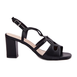 Sandali a ruote alte femminile Sergio Leone SK884 Black nero
