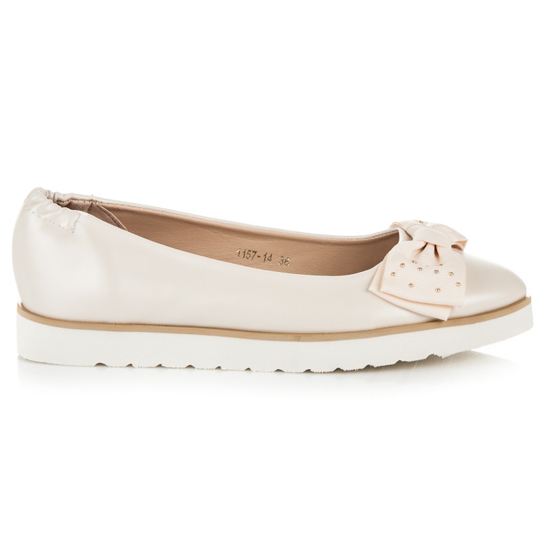 Vices Ballerina con fiocco marrone