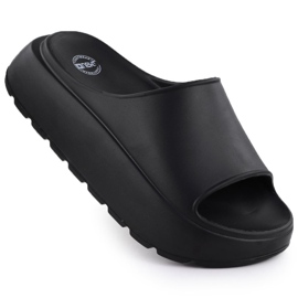 Flip di donne su una spessa piscina a piattaforma Beach Black News 7303 nero