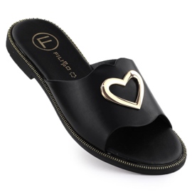 Faretta femminile con un cuore decorativo Nero Filippo DK6909