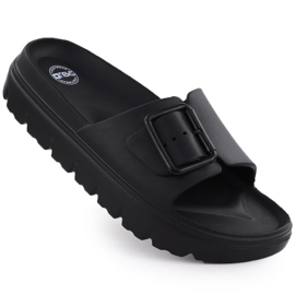 Flip da piscina da piscina femminile sulla piattaforma Black News 8800 nero
