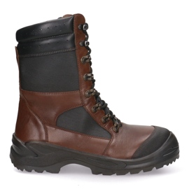 Stivali da caccia in pelle Sollidne Pollonus Brown Budget 6-0131-001 marrone