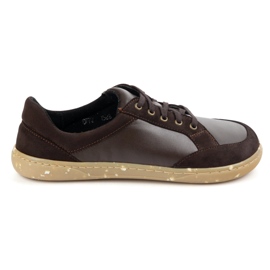 Scarpe da donna in pelle scalza marrone 0772w wasak - calzature naturali minimaliste