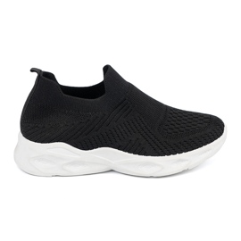Shelvt Scarpe sportive slip-on da donna nere nero