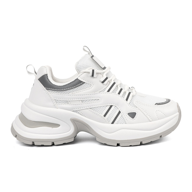 Shelvt Scarpe da donna con plateau bianche bianca