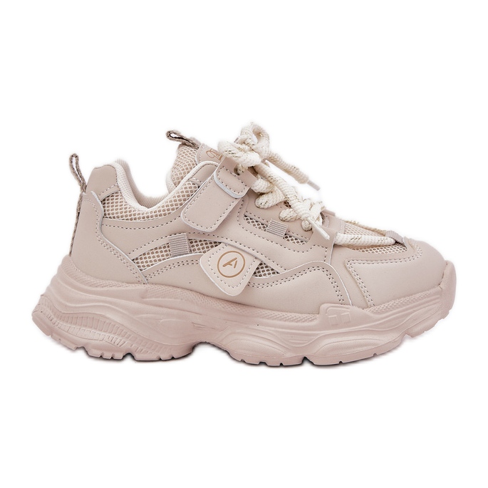 Inna Sneaker per bambini sulla piattaforma beige