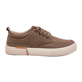 Big Star Materiale maschile maschile rr174064 sneaker kaki verde