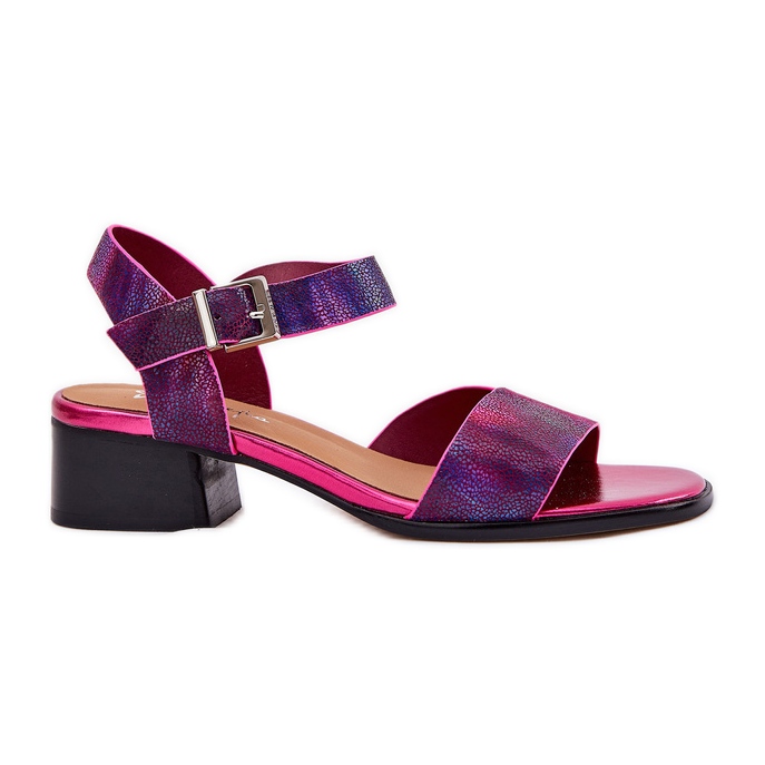 Maciejka N6802-15 Sandali di calcio in pelle rosa