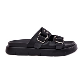 Flip in pelle femminile Flip con fibbie nere decorative Big Star RR274658 nero