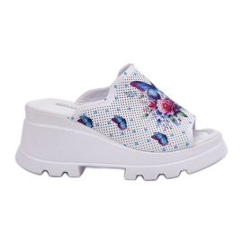 Flip in pelle femminile Flip artiker 56C0428 BIANCO