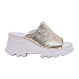 ARTIKER Zeppe in pelle sull'artker 56C0435 PLN d'oro