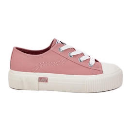 Sneaker femminili sulla piattaforma Lee Isla C Women Low 50251001 Pink rosa