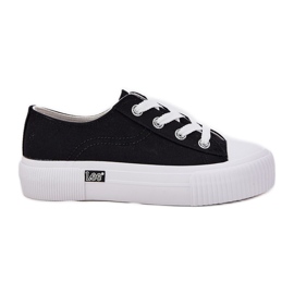 Sneaker femminili sulla piattaforma Lee Isla C Women Low 50251001 Black nero