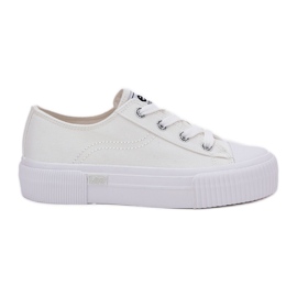 Sneaker femminili sulla piattaforma Lee Isla C Women Low 50251001 White bianca