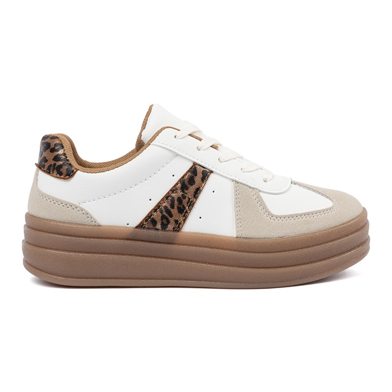 Shelvt Scarpe sportive femminili più spesse bianca