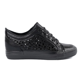 Shelvt Openwork Wear's Cseaker's Sneaker nero