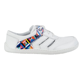 Sneaker a piedi nudi da donna in pelle da donna layla olivier bianco bianca