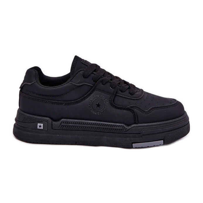 Sneaker da donne a bassa star Big Star RR274A311 Hi-Pola System Black System nero