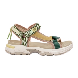 Sandali in velcro femminile D.Franklin DFSH406003 Green verde