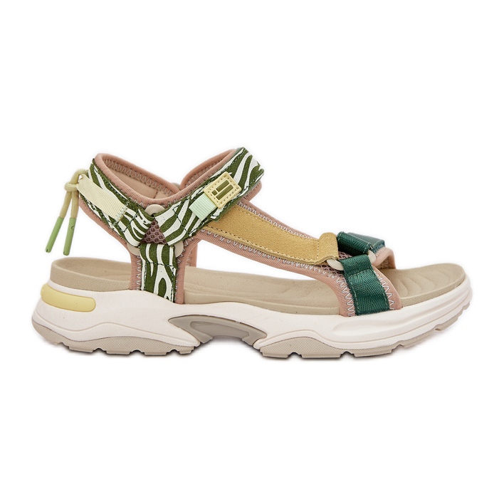 Sandali in velcro femminile D.Franklin DFSH406003 Green verde
