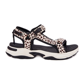 Sandali in velcro femminile D.Franklin DFSH406002 Black and Beige