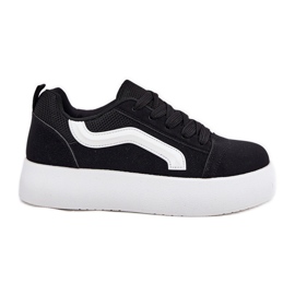 Inna Sneakers con plateau da donna nere nero