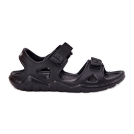 Sandali in schiuma femminile sulla piattaforma nera Big Star RR274A512 nero