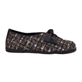Ballerine in pelle con prua nera Laura Messi 2921 nero