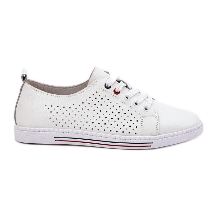 S.Barski Scarpe in pelle da donna S. Barski LR51-587 Bianco bianca