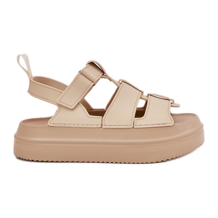 Inna Sandali con plateau da donna, Beige