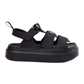 Inna Sandali con plateau da donna neri nero