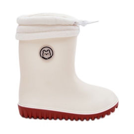 Inna Galoshe per bambini con calore di perline leggero beige