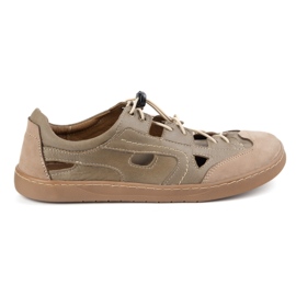 Scarpe da uomo a piedi nudi olivier 320kz con ventilazione marrone
