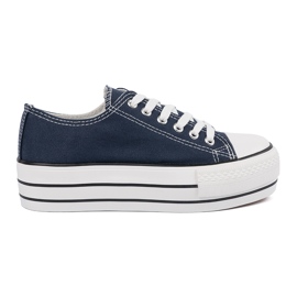 Shelvt Sneaker blu navy femminile sulla piattaforma