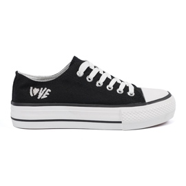 Shelvt Sneaker nere con l'iscrizione AMA DONNE nero