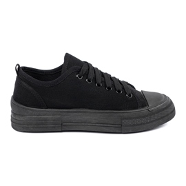 Shelvt Comode scarpe da ginnastica nere con una tomaia corta nero