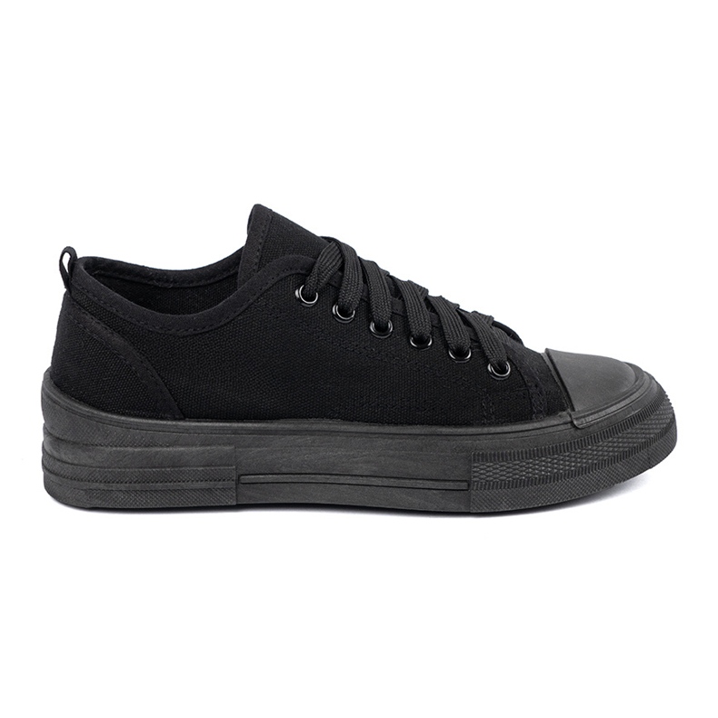Shelvt Comode scarpe da ginnastica nere con una tomaia corta nero