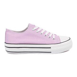 Shelvt Sneaker da donna rosa sulla piattaforma