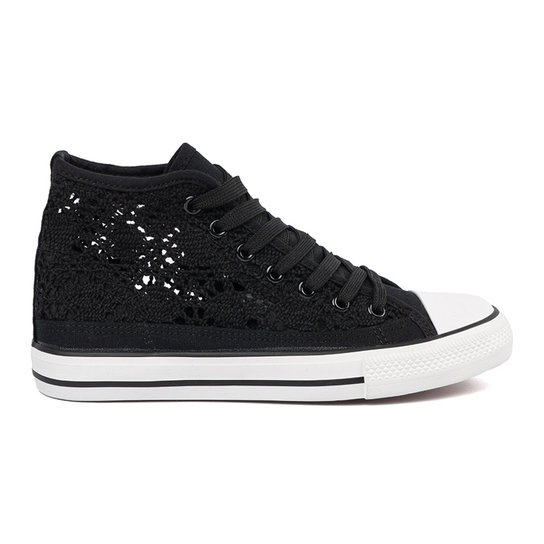 Shelvt Sneaker nere openwork alte nero