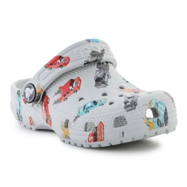 CROCS Classic Race Cars Graphic 210992-1nn Flip Flops bianco